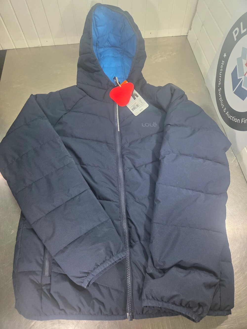 Lole Youth Packable Jacket XXL (18/20), Black Polyester Waterproof Coating, Hood